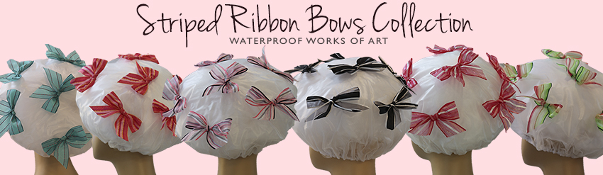 Creative Associates Online - Polka Dot Bows - Designer Shower Caps