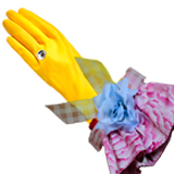 Designer dish gloves